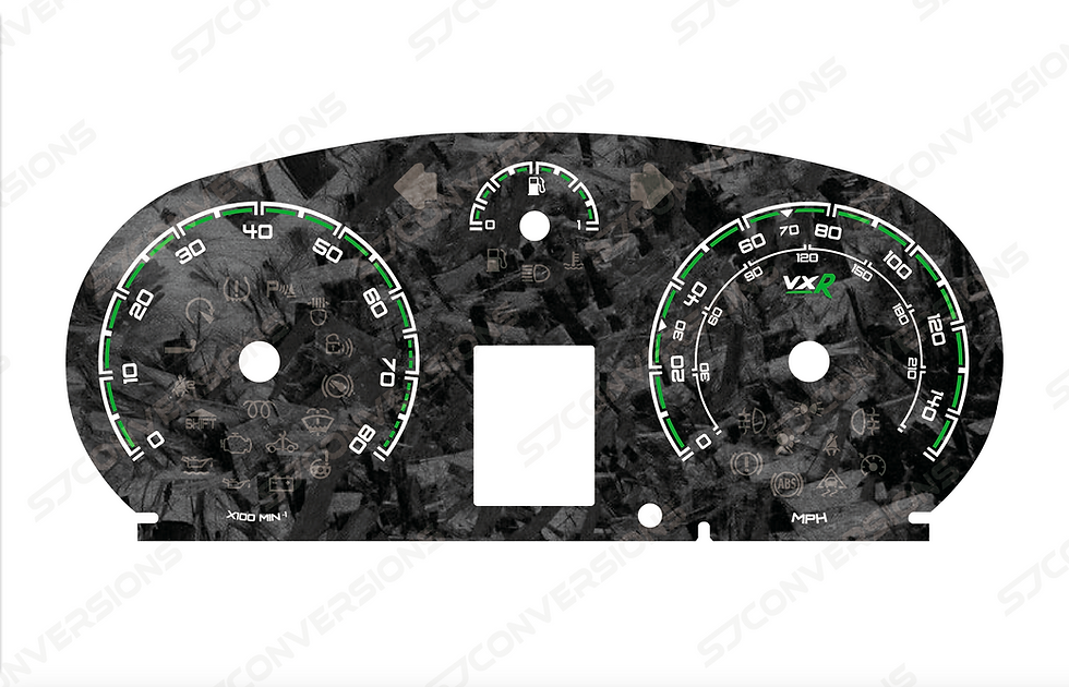 Thumbnail: Vauxhall Corsa D VXR Forged Carbon Dial Cards 8 Colours