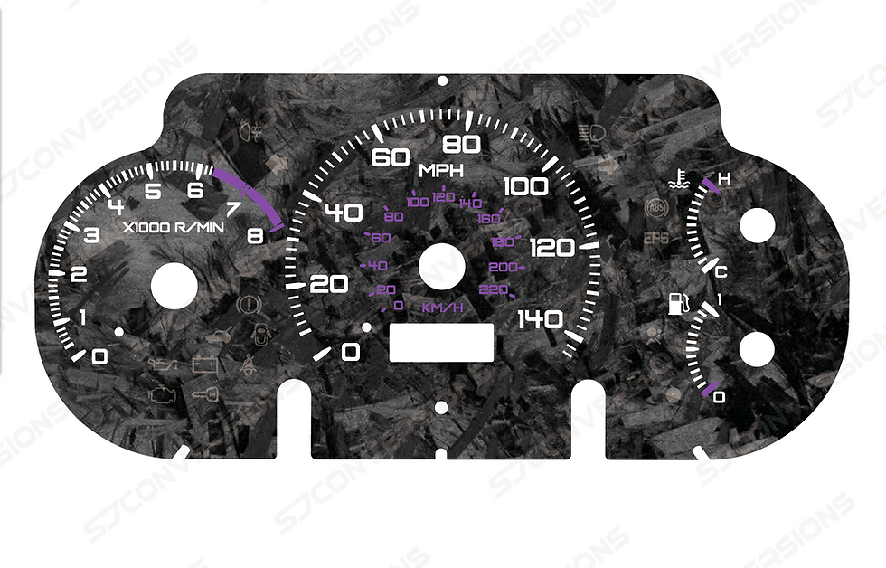 Thumbnail: Honda Civic EP2 Forged Carbon Dial Cards 8 Colours