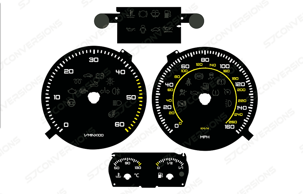 Thumbnail: VW Golf Mk5 TDI Plain Dial Cards 8 Colours
