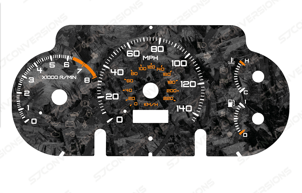 Thumbnail: Honda Civic EP2 Forged Carbon Dial Cards 8 Colours