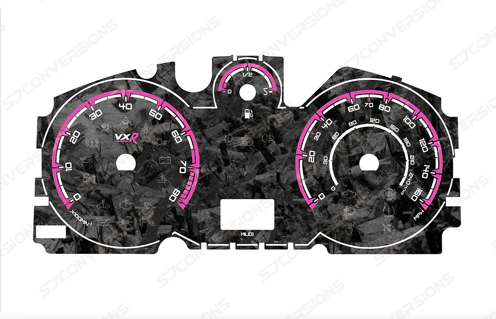 Thumbnail: Vauxhall Astra H/Zafira B VXR Forged Carbon Dial Cards 8 Colours