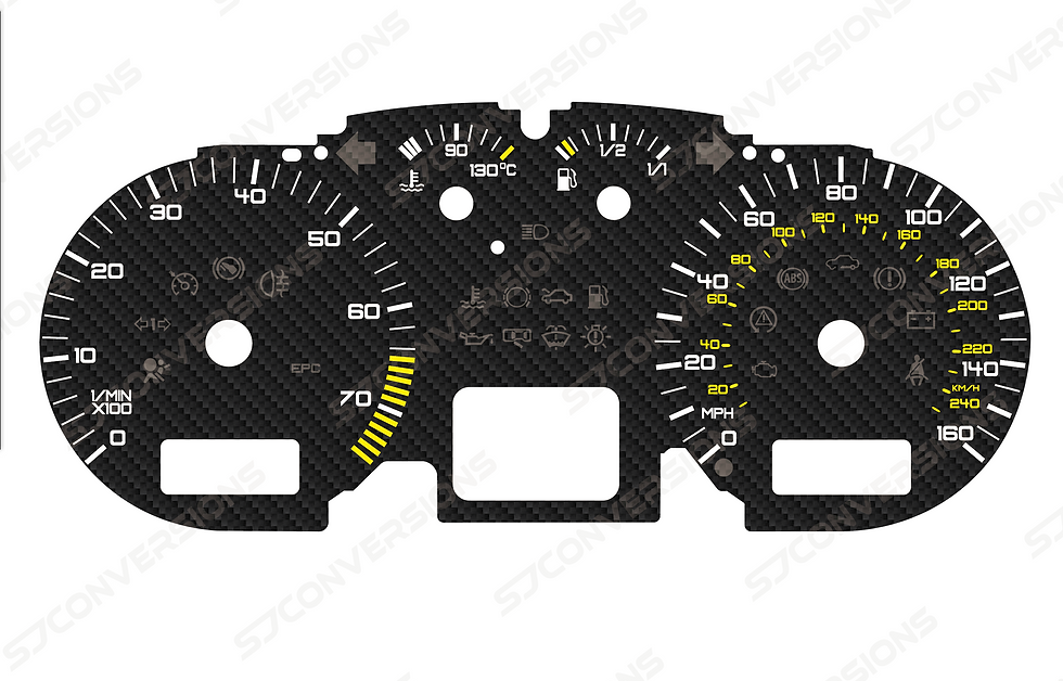 Thumbnail: VW Golf Mk4 GTI Version 2 Carbon Dial Cards 8 Colours