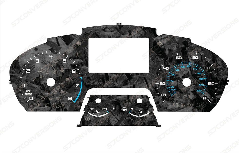 Thumbnail: Ford Fiesta Mk8 Petrol Forged Carbon Dial Cards 8 Colours