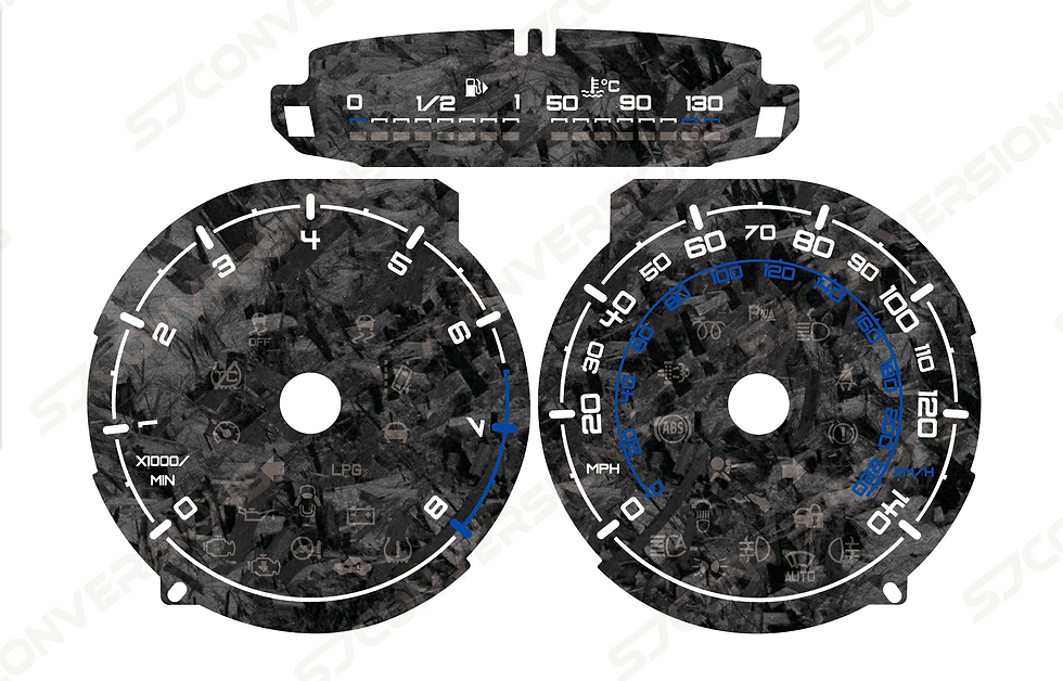 Thumbnail: Vauxhall Corsa E Petrol Forged Carbon Dial Cards 8 Colours