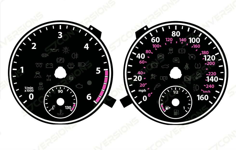 Thumbnail: VW Transporter T6 Plain Dial Cards 8 Colours