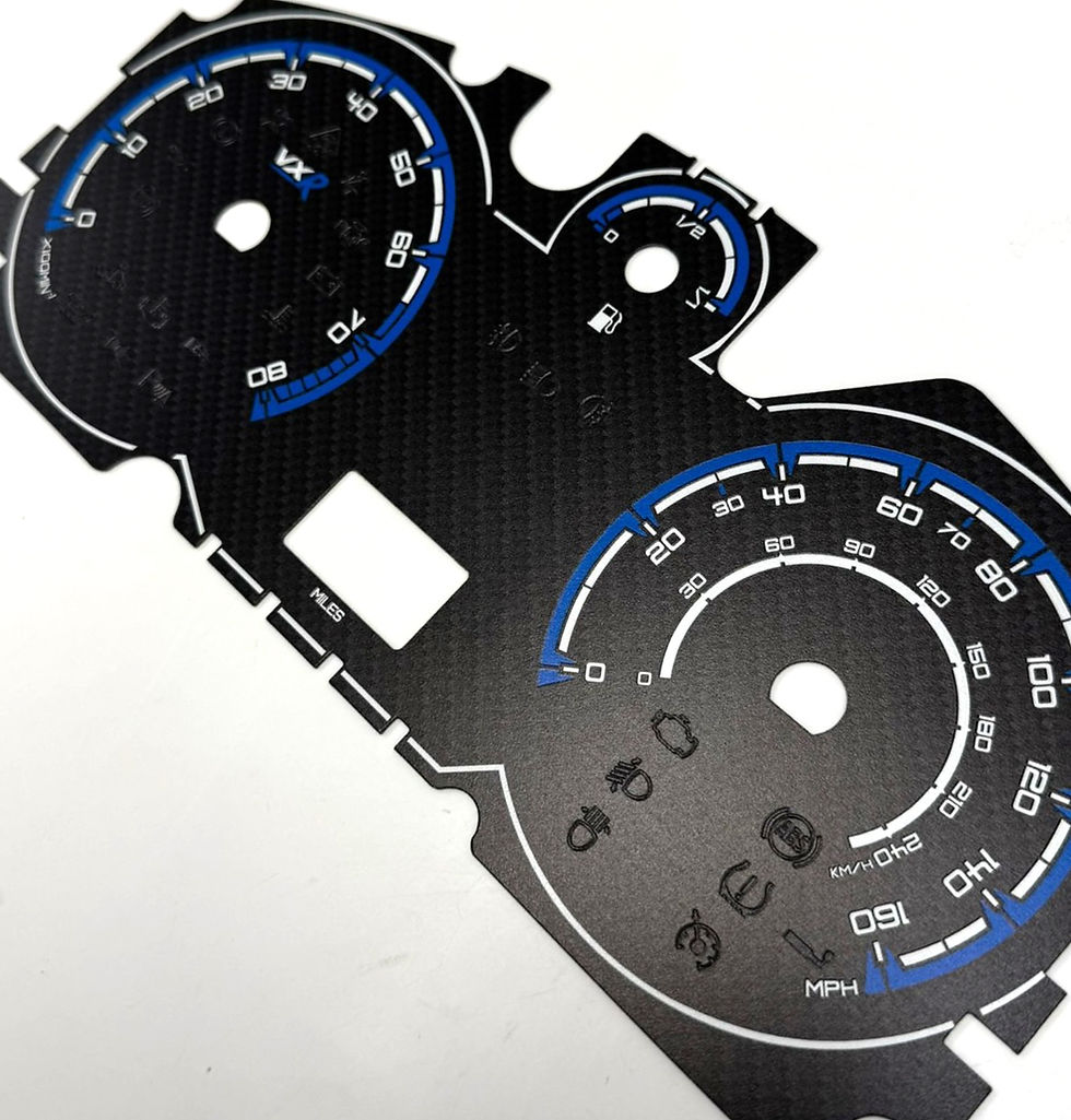 Thumbnail: Vauxhall Astra H/Zafira B VXR Carbon Dial Cards 8 Colours
