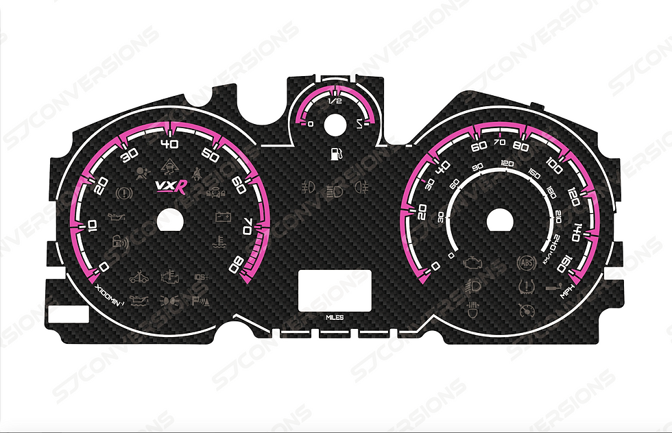 Thumbnail: Vauxhall Astra H/Zafira B VXR Carbon Dial Cards 8 Colours