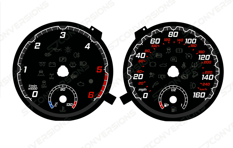 Thumbnail: VW Transporter T6 Version 2 Plain Dial Cards 8 Colours