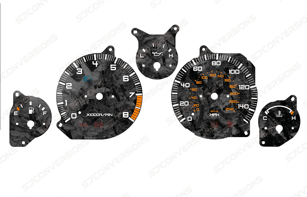 Thumbnail: Mazda MX5 Mk2 Forged Carbon Dial Cards 8 Colours