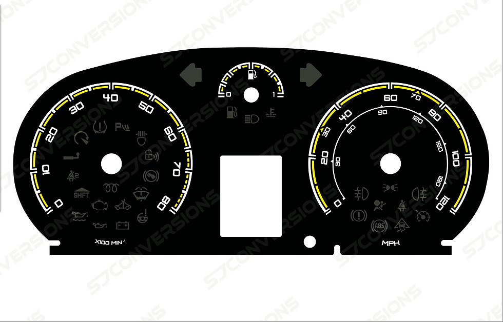 Thumbnail: Vauxhall Corsa D Petrol Version 1 VXR Style Plain Dial Cards 8 Colours