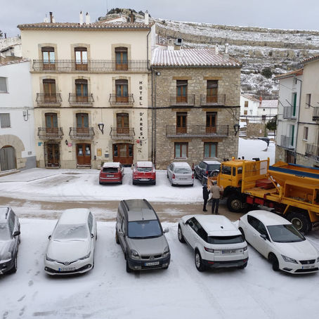 Dia de gel i neu a Ares del Maestrat