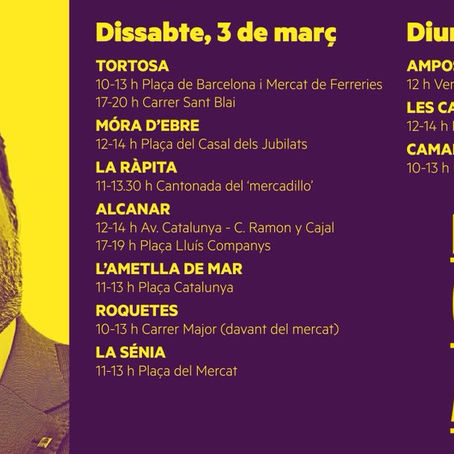 La ‘macroparada’ Free Junqueras reclamarà arreu de les Terres de l’Ebre la llibertat del president d