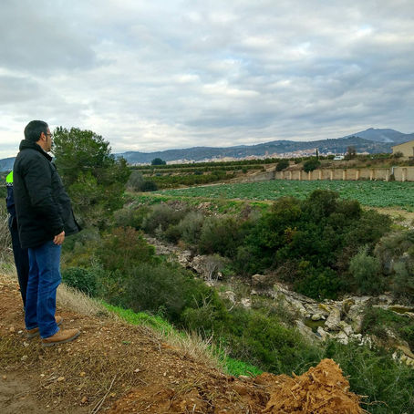El regidor d’Agricultura i Medi Ambient visita els treballs del taller d’ocupació de la Taula del Sé