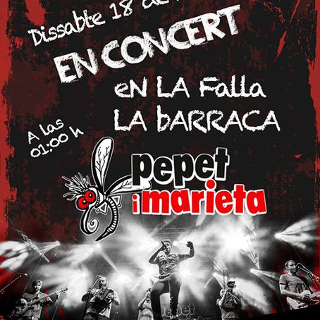 Pepet i Marieta en concert demà dissabte a les Falles de Benicarló