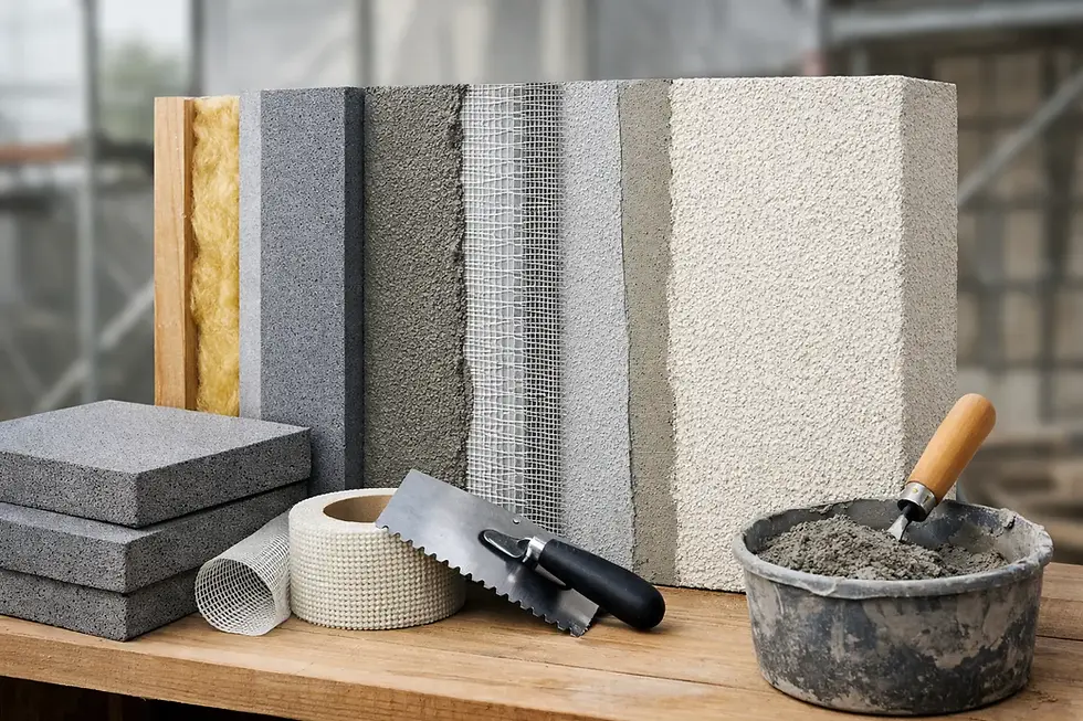 EIFS System Materials for a Complete Wall Build