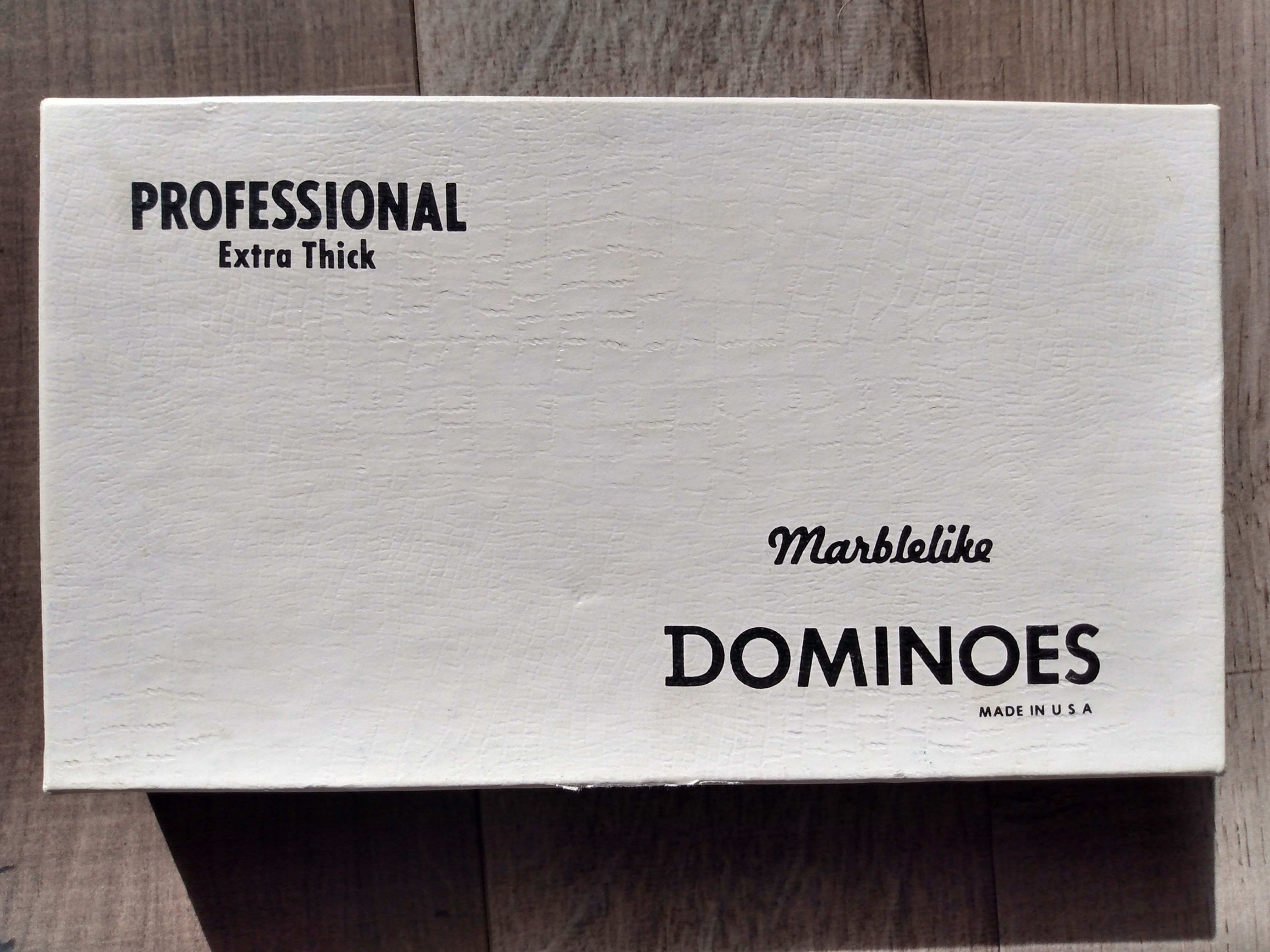 Professional Extra Thick Marblelike Dominoes