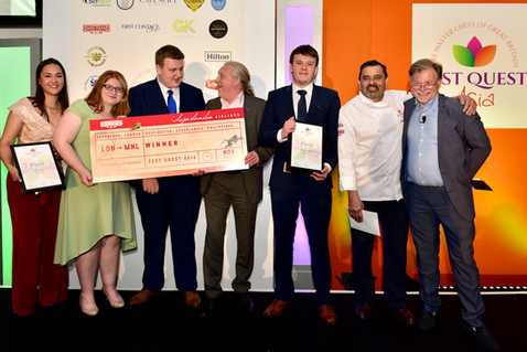 Joanna Kennedy of Don Papa Rum presents The Sheffield College with their ticket to 'Sugarl