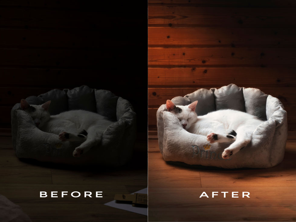 Brightening and color correction