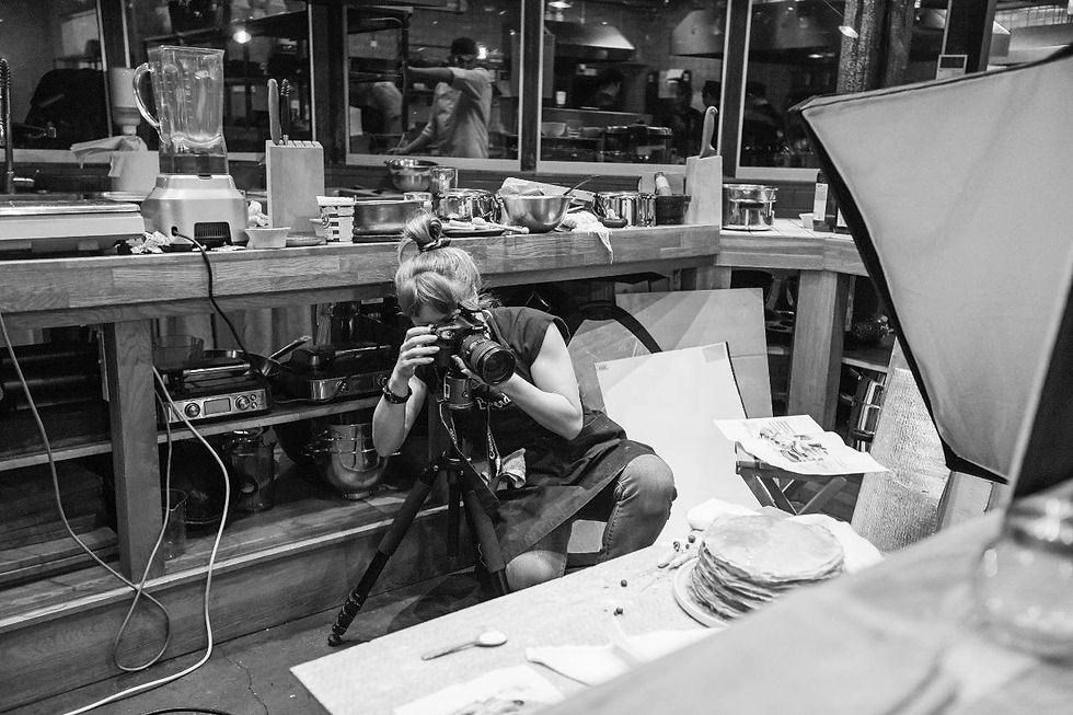 HYPE IN NYC crew filming at a restaurant.