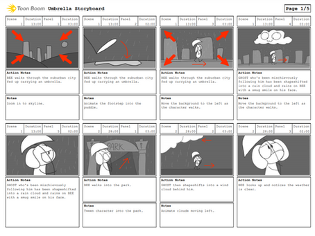 'Umbrella' Part 4 - Storyboarding