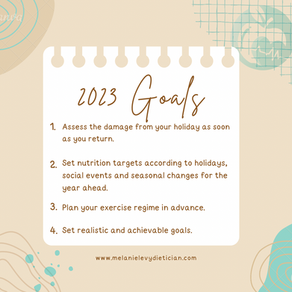 2023 Nutrition and Lifestyle Goals