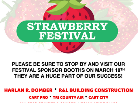 Thanks to our Strawberry Festival Sponsors