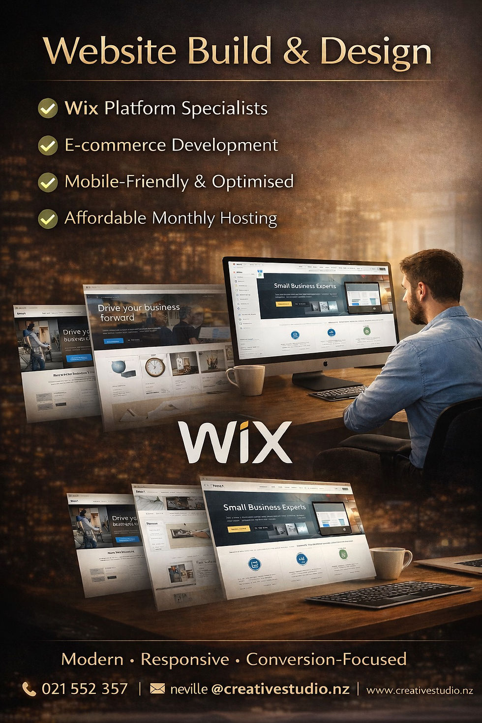Website Design & Build on Wix