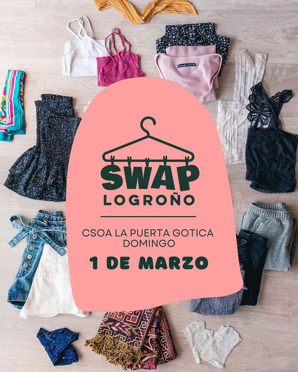 Clothing swap event in Logroño, Spain.