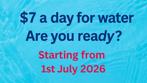 Are you ready to pay potentially $7 or more a day for water services?