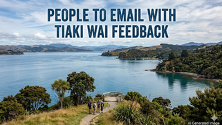 Contacts to send Emails to for Tiaki Wai Feedback