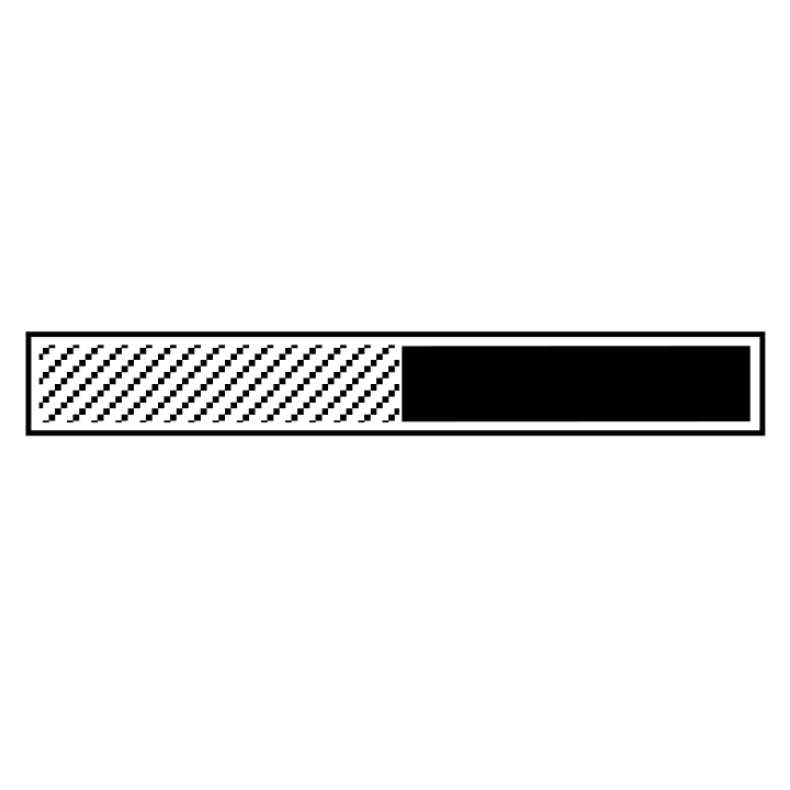 loading gif. black and white. old school