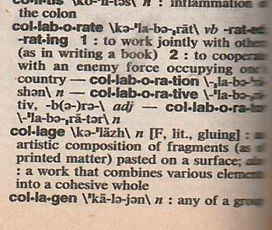 scanned dictionary collage | Jenn Freeman | Chicago dance artist
