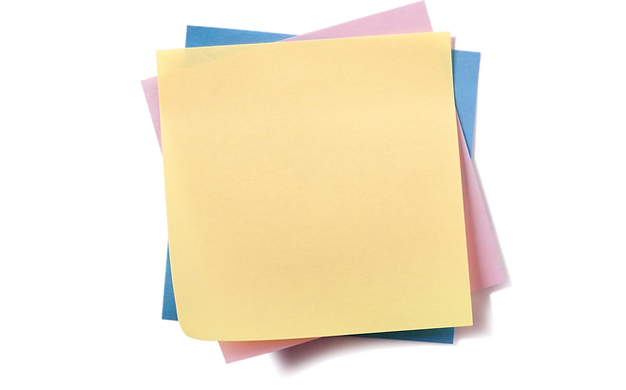 stack of post it notes on The Brown Pages, Jenn Freeman, Po'Chop