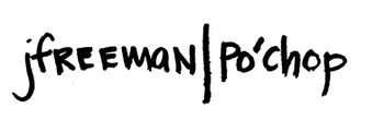 Jenn Freeman | Po'Chop logo hand drawn in sharpie