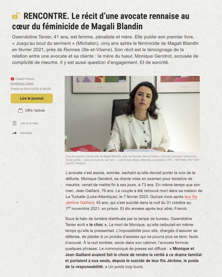 Première page de l'article