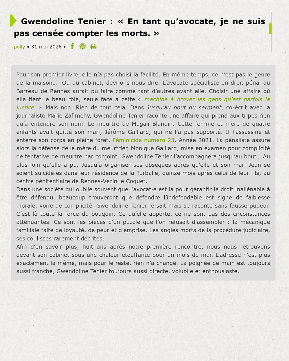 Première page de l'article