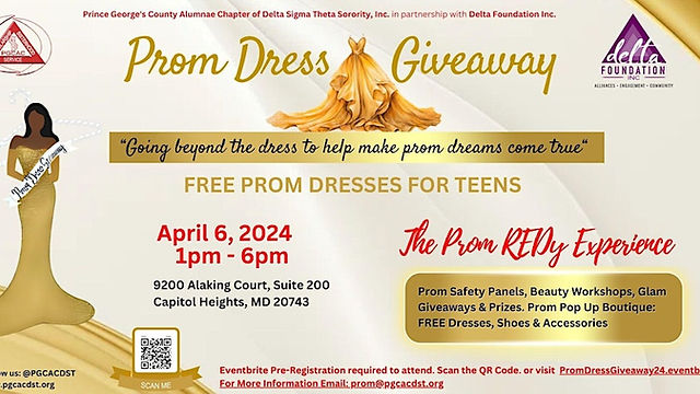 Prom Dress Giveaway 2024 | PGCAC DST Prom Dress Giveaway 2024 | PGCAC DST