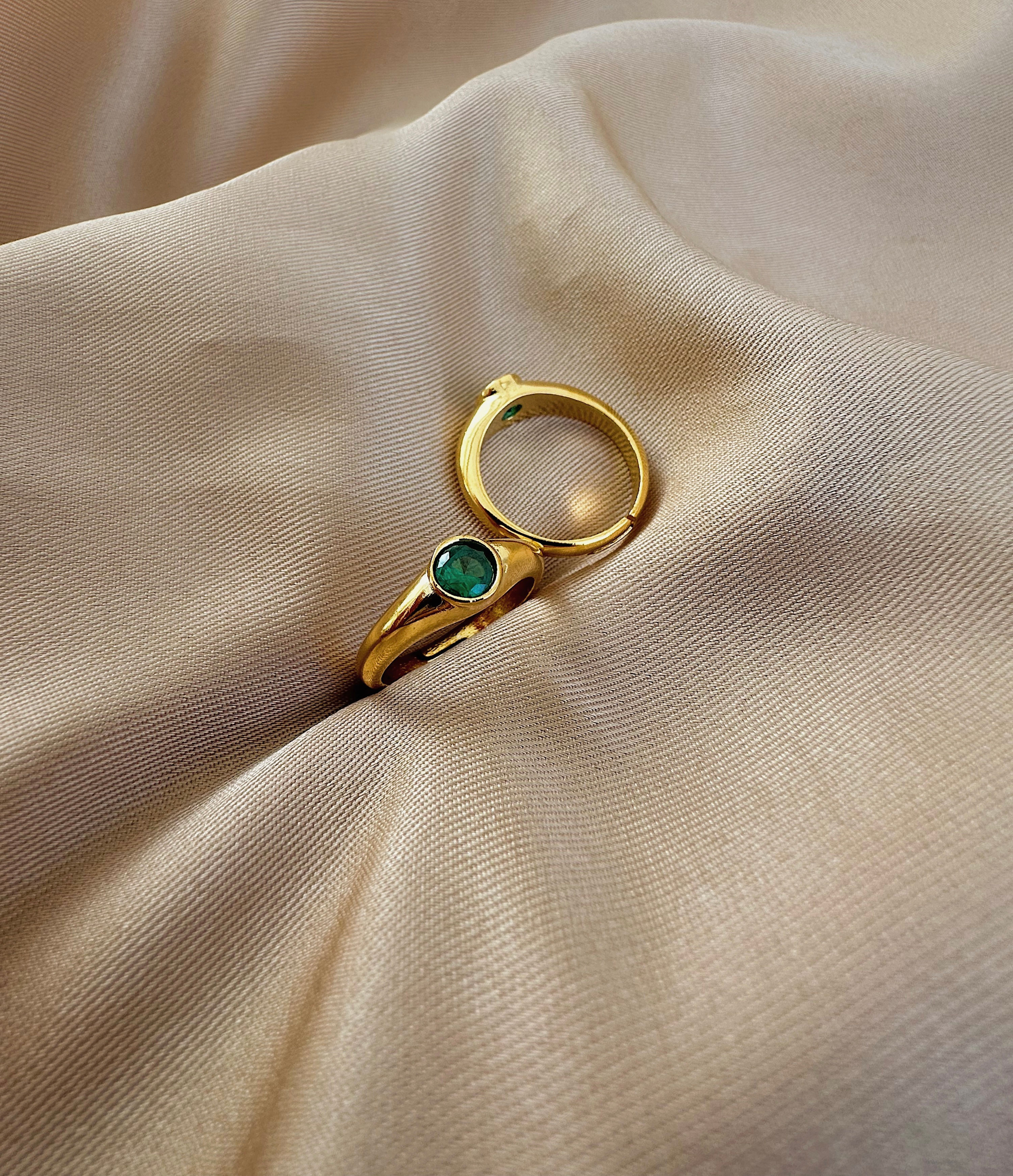 Yeşil Taşlı Yüzük  