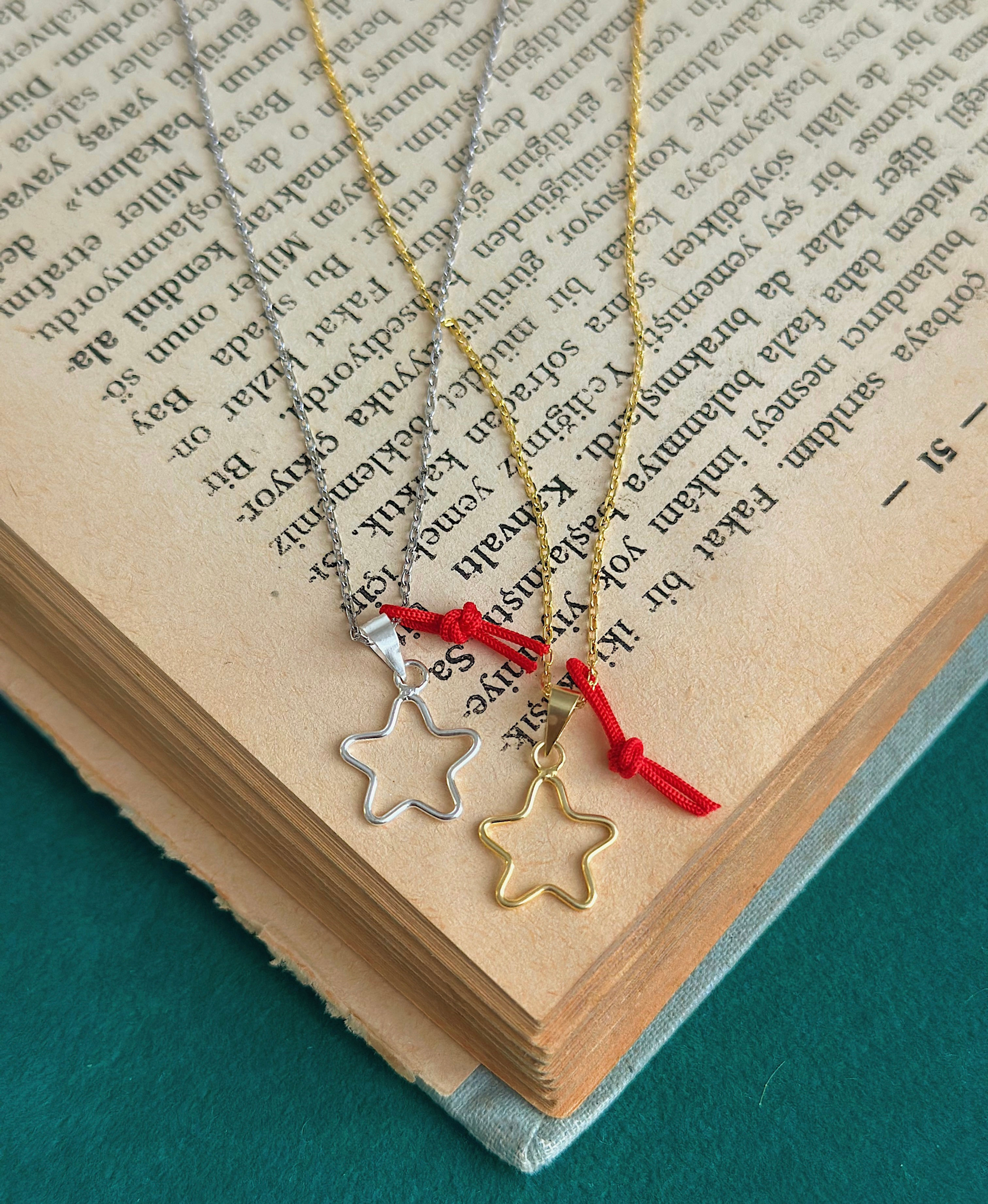 Tel Yıldız Kolye | 925 Gümüş  