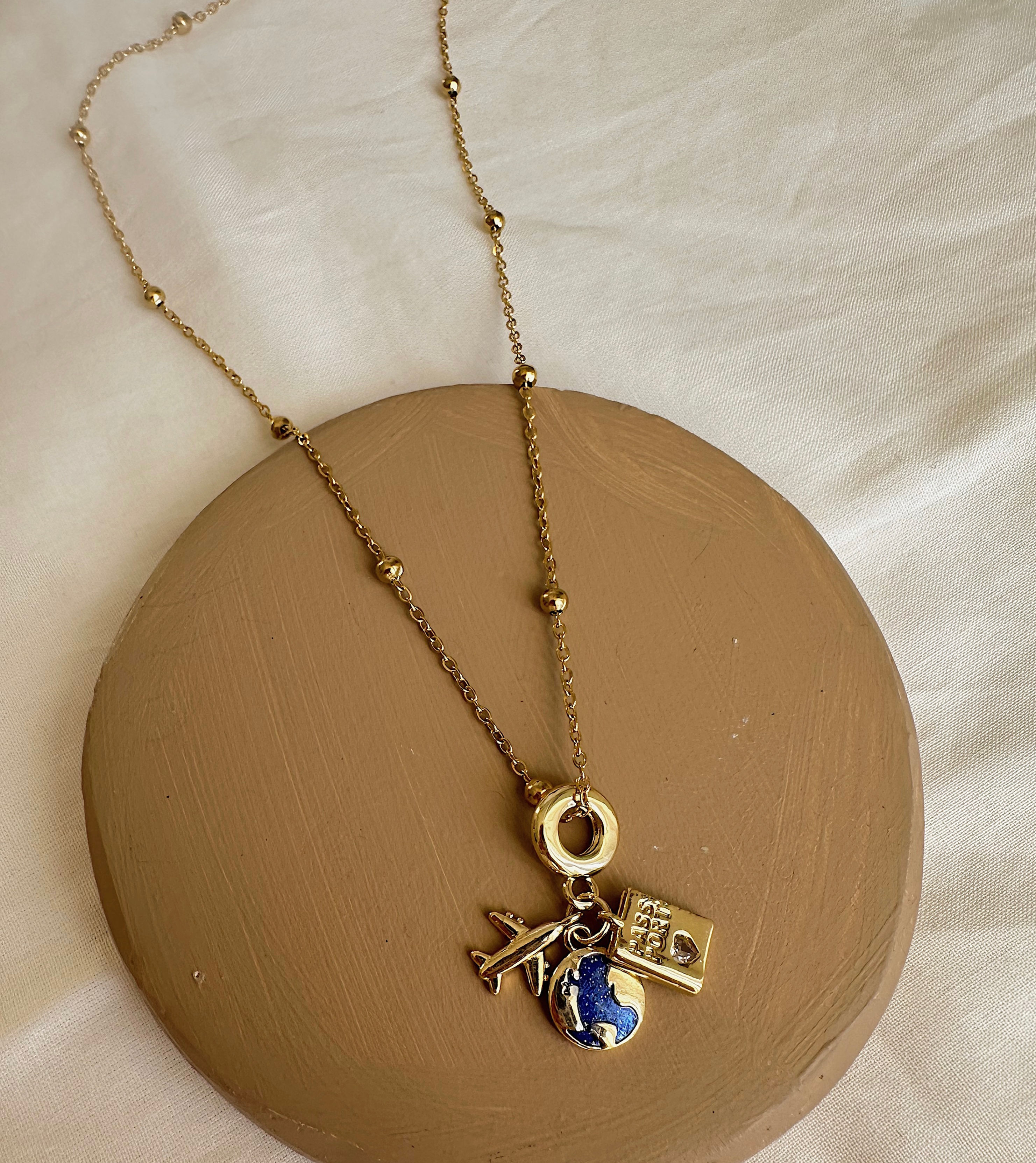 Uçak Charmı Kolye | Çelik 