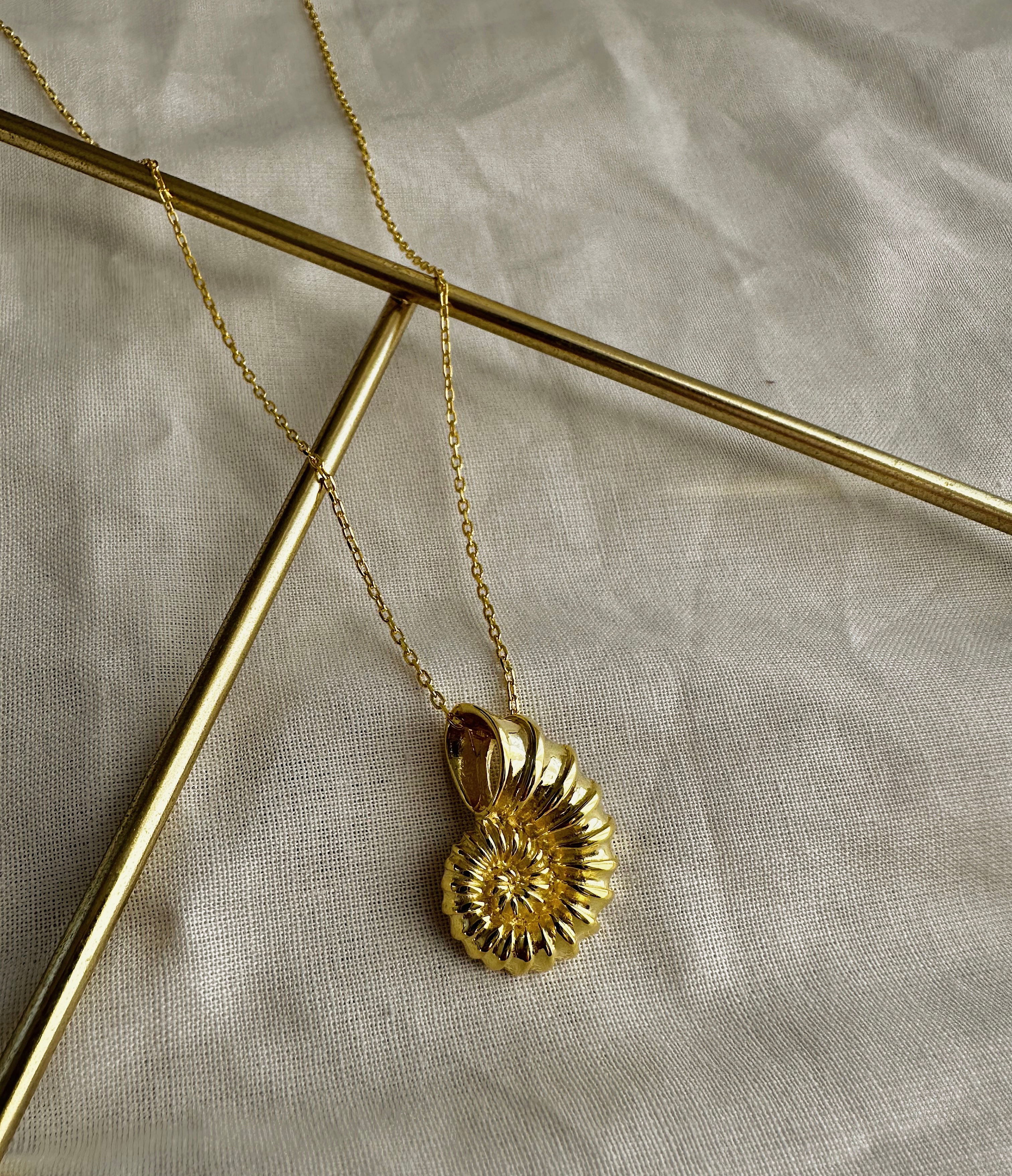 Salyangoz Kolye  | 925 Gümüş 