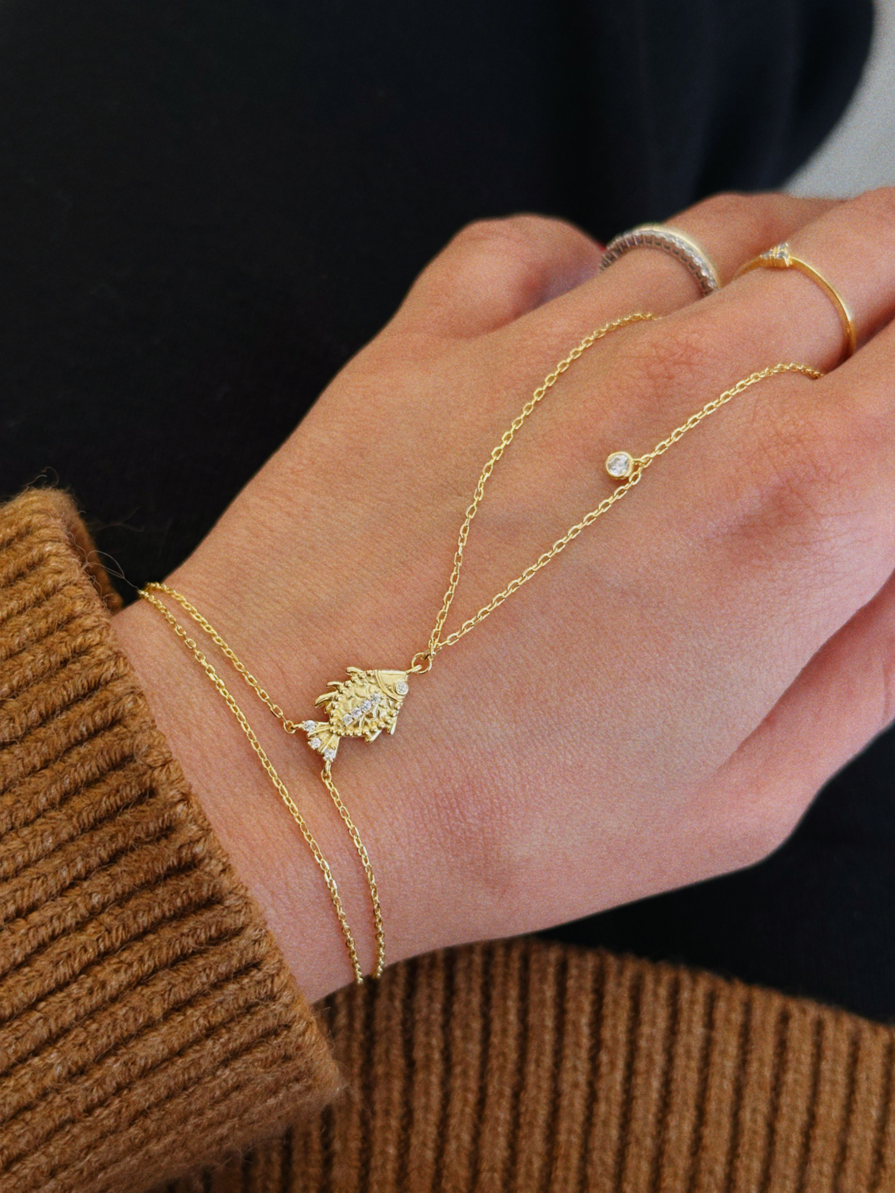 Balık Figürlü Şahmeran | 925 Gümüş 