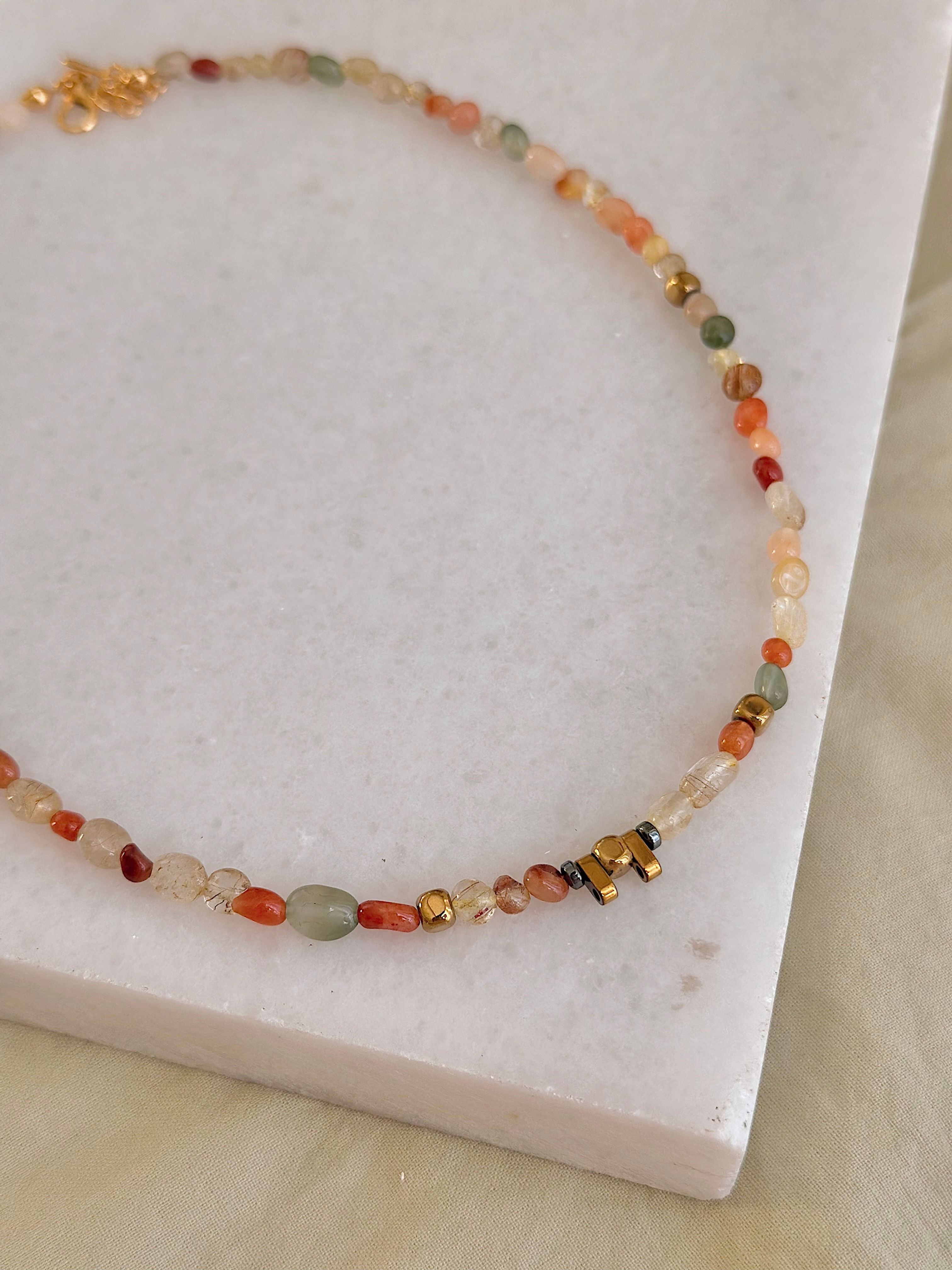 Asimetrik Rutil Kolye  