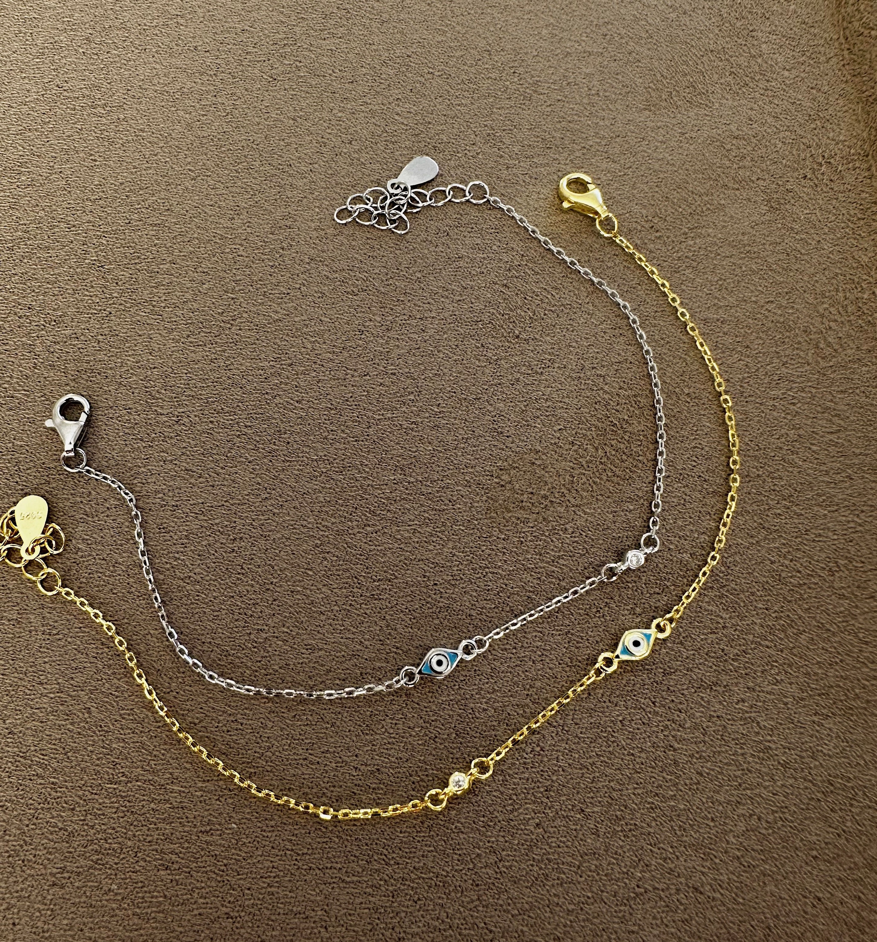 Minik Göz & Taş Bileklik  | 925 Gümüş 