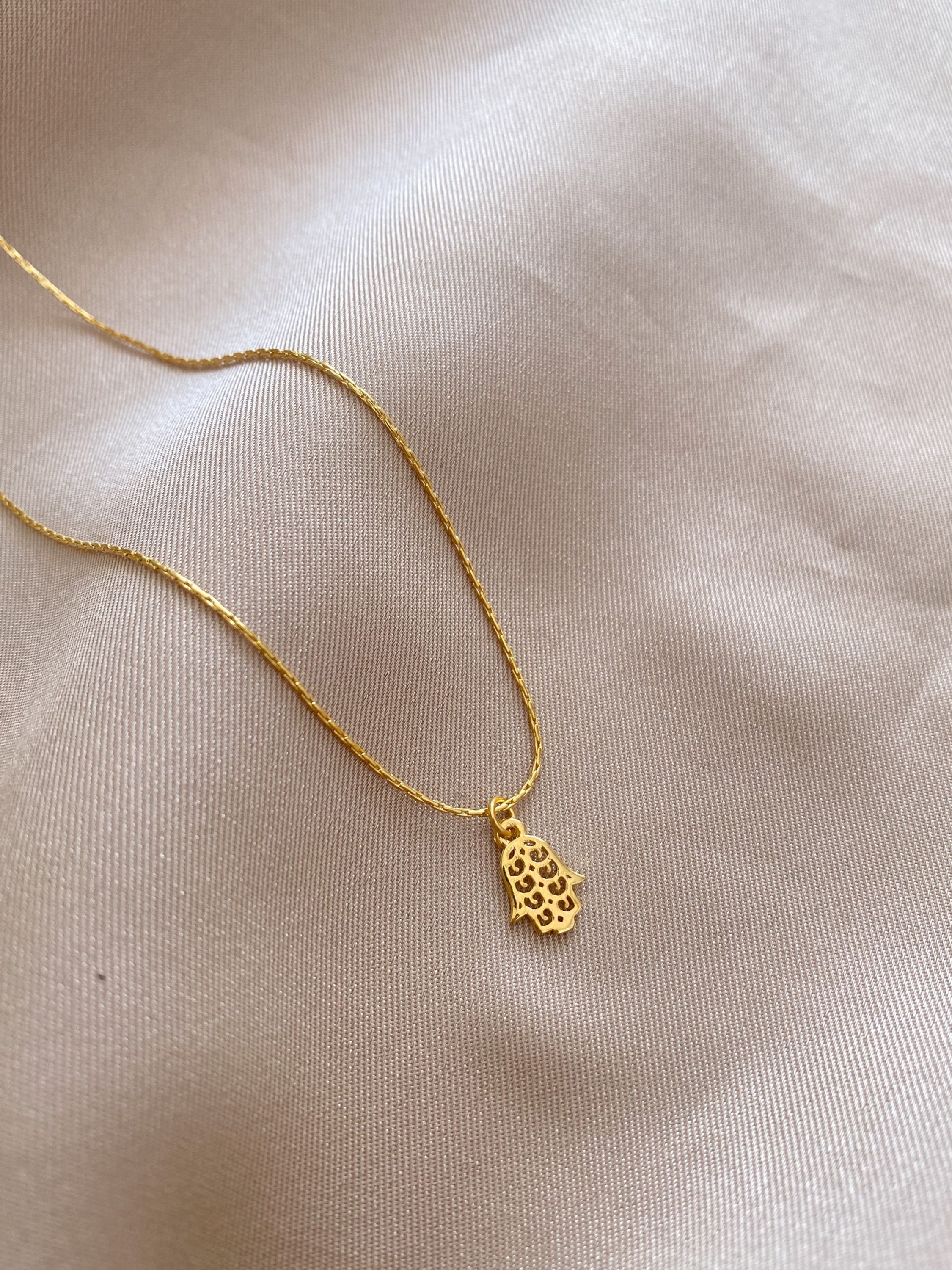 Desenli Minimal Fatıma’nın Eli Kolye