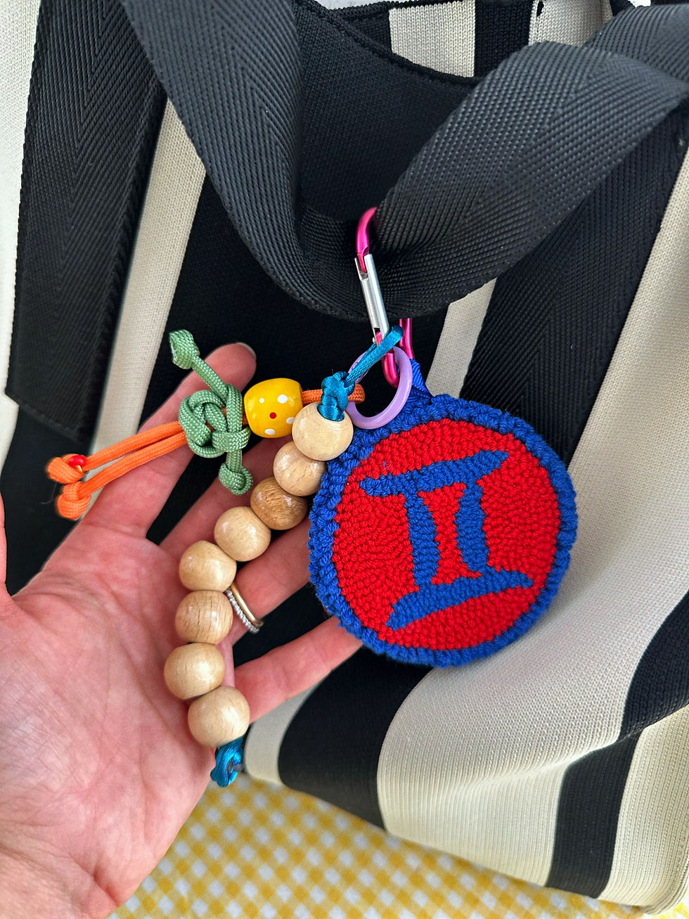 Küçük resim: Örme Burç  & 2 Çanta Charmı