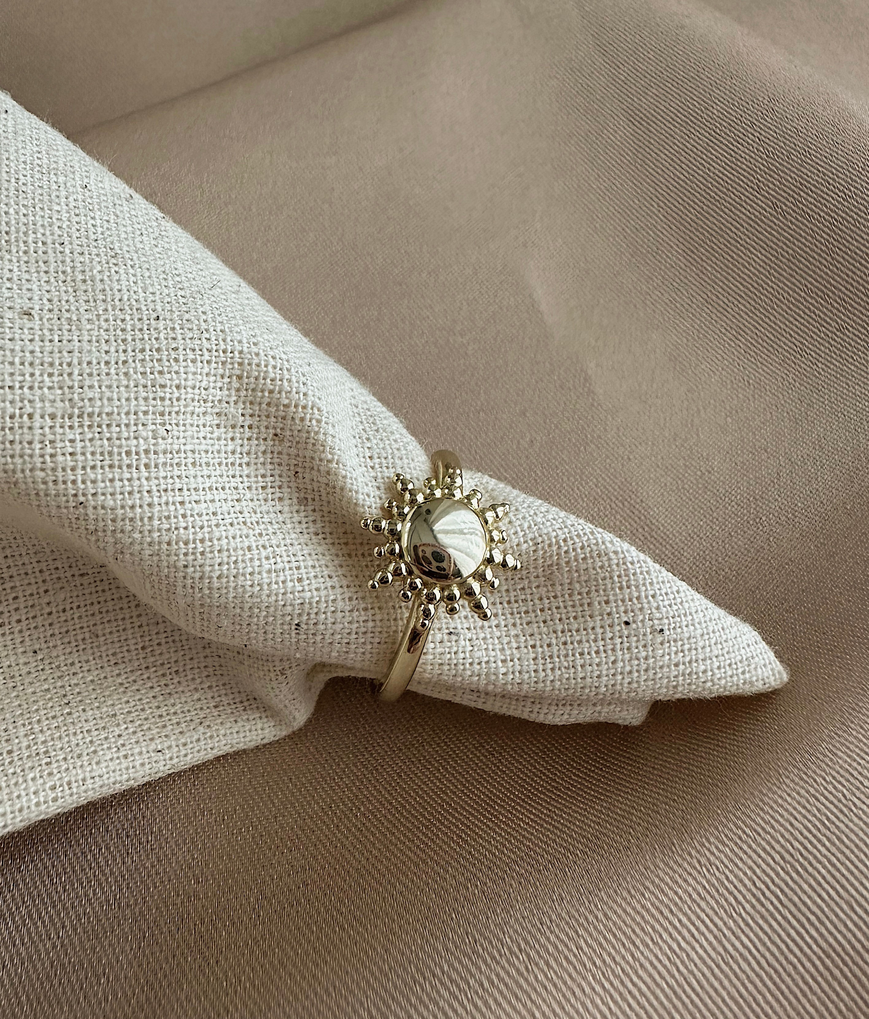 Büyük Güneş Yüzük | 925 Gümüş