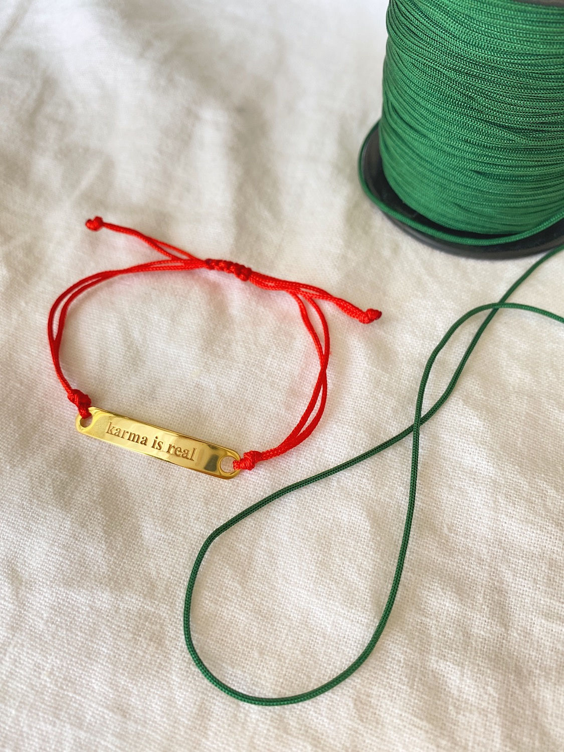 Yazılı İp Bileklik -925 Gümüş