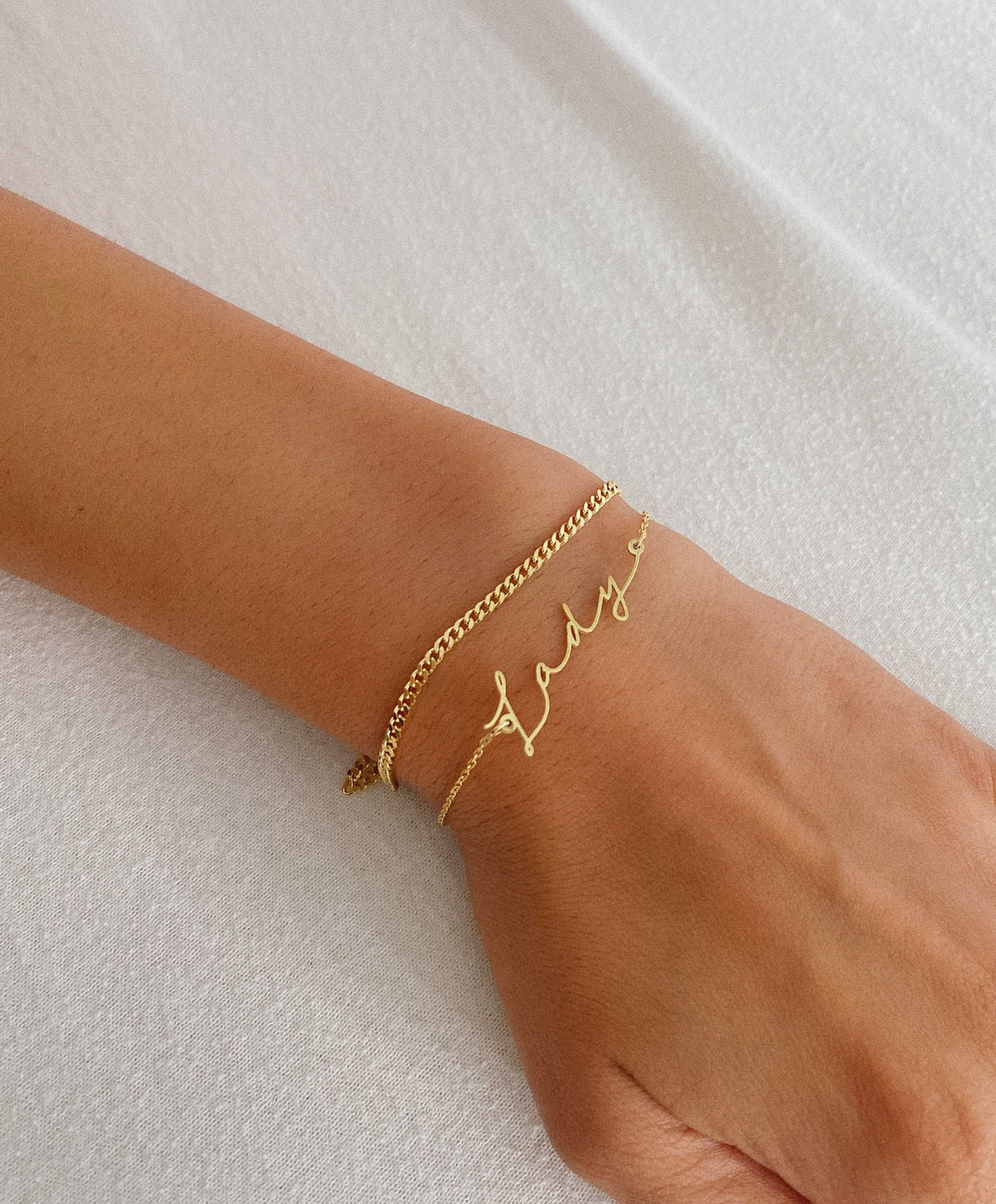 Kelime Bileklik Font 2-925 Gümüş