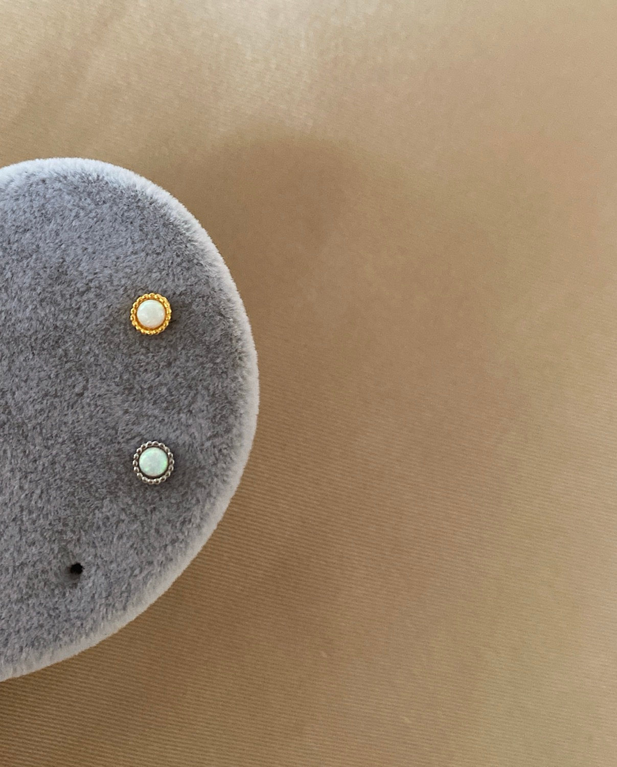 Opal Taşlı Piercing | 925 Gümüş